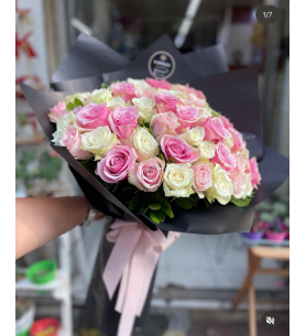 Vip karma lux renkli gül